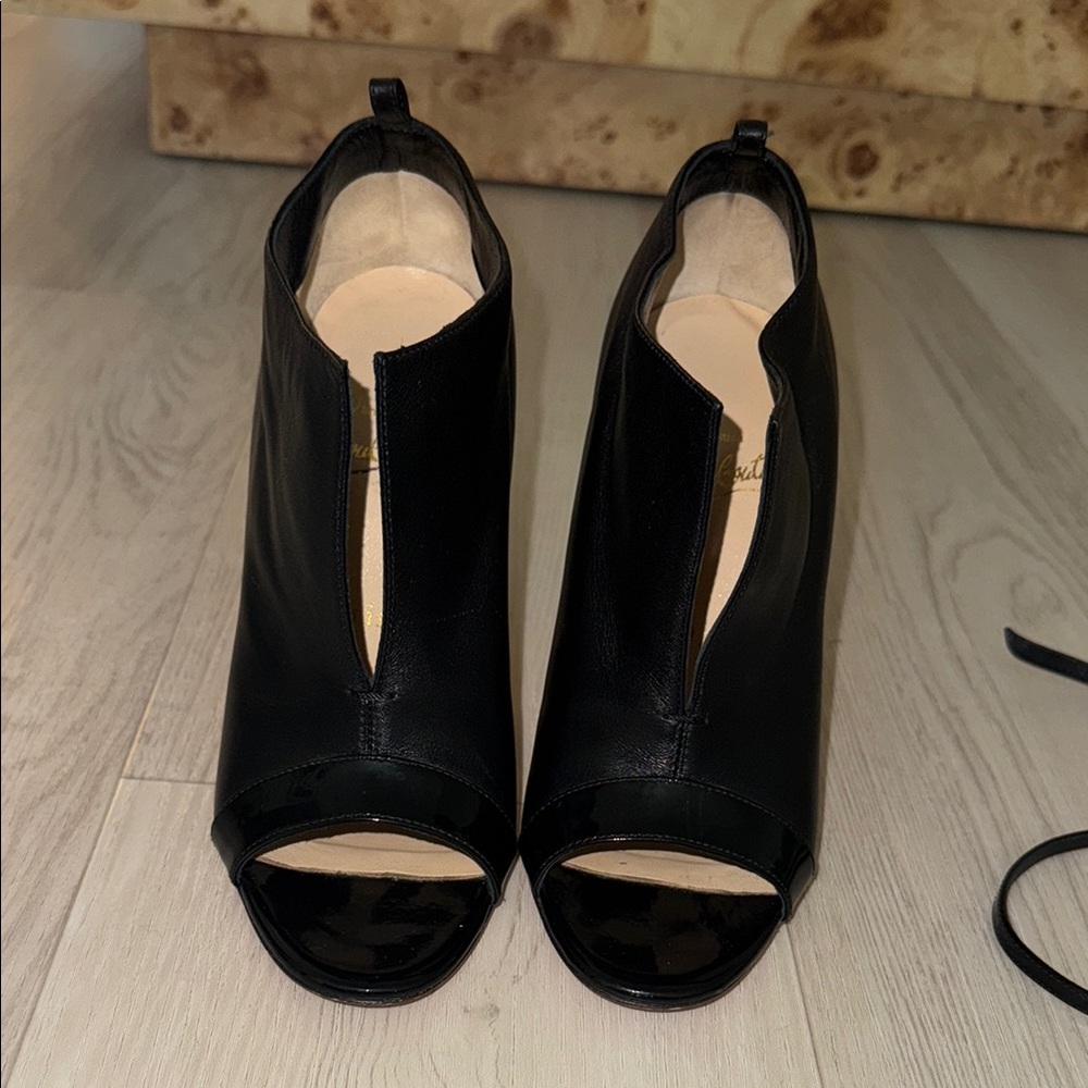 Christian Louboutin Black Leather Heels - Picture 8 of 14
